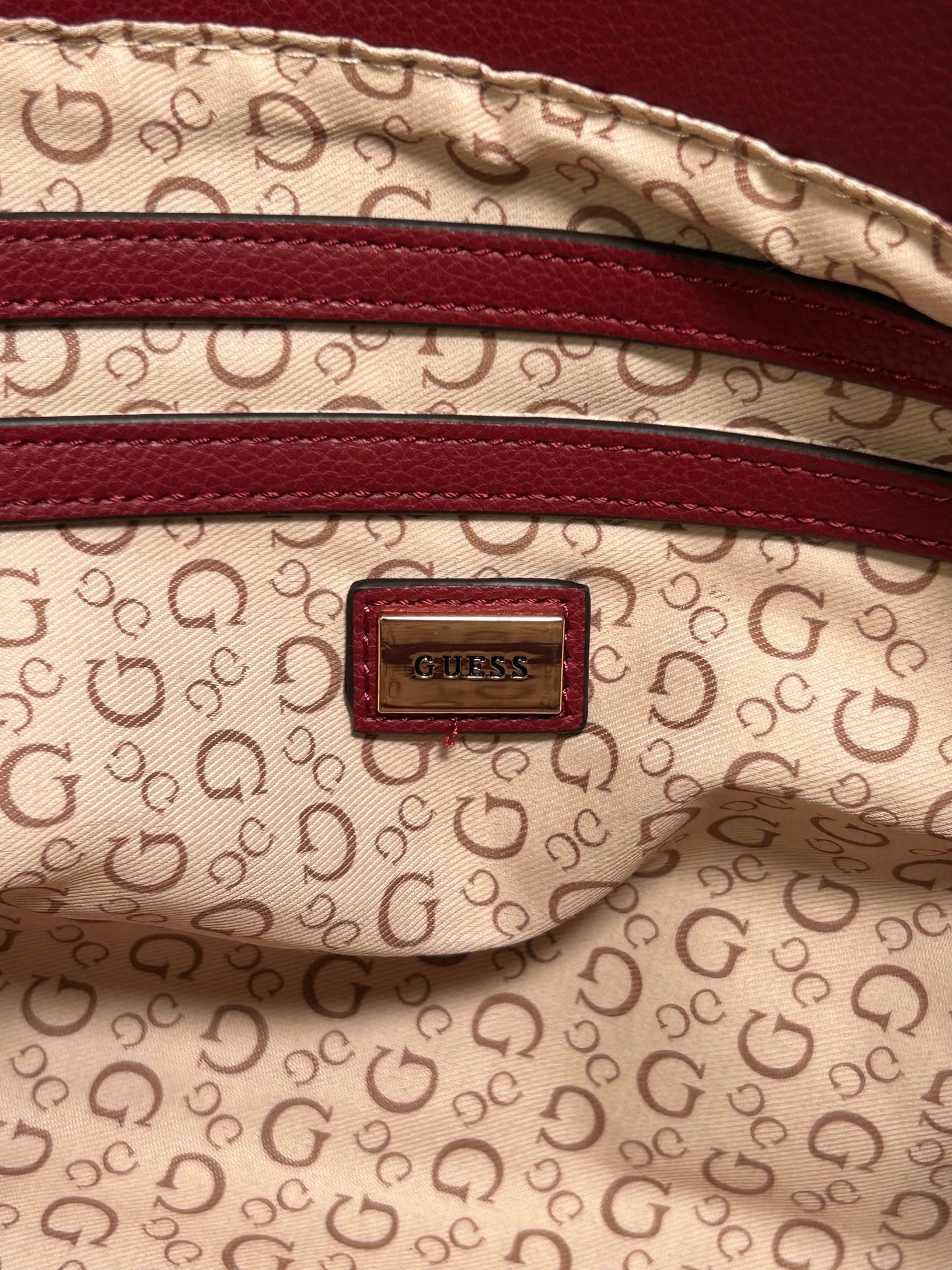 Guess Doretta Satchel Bag - Red