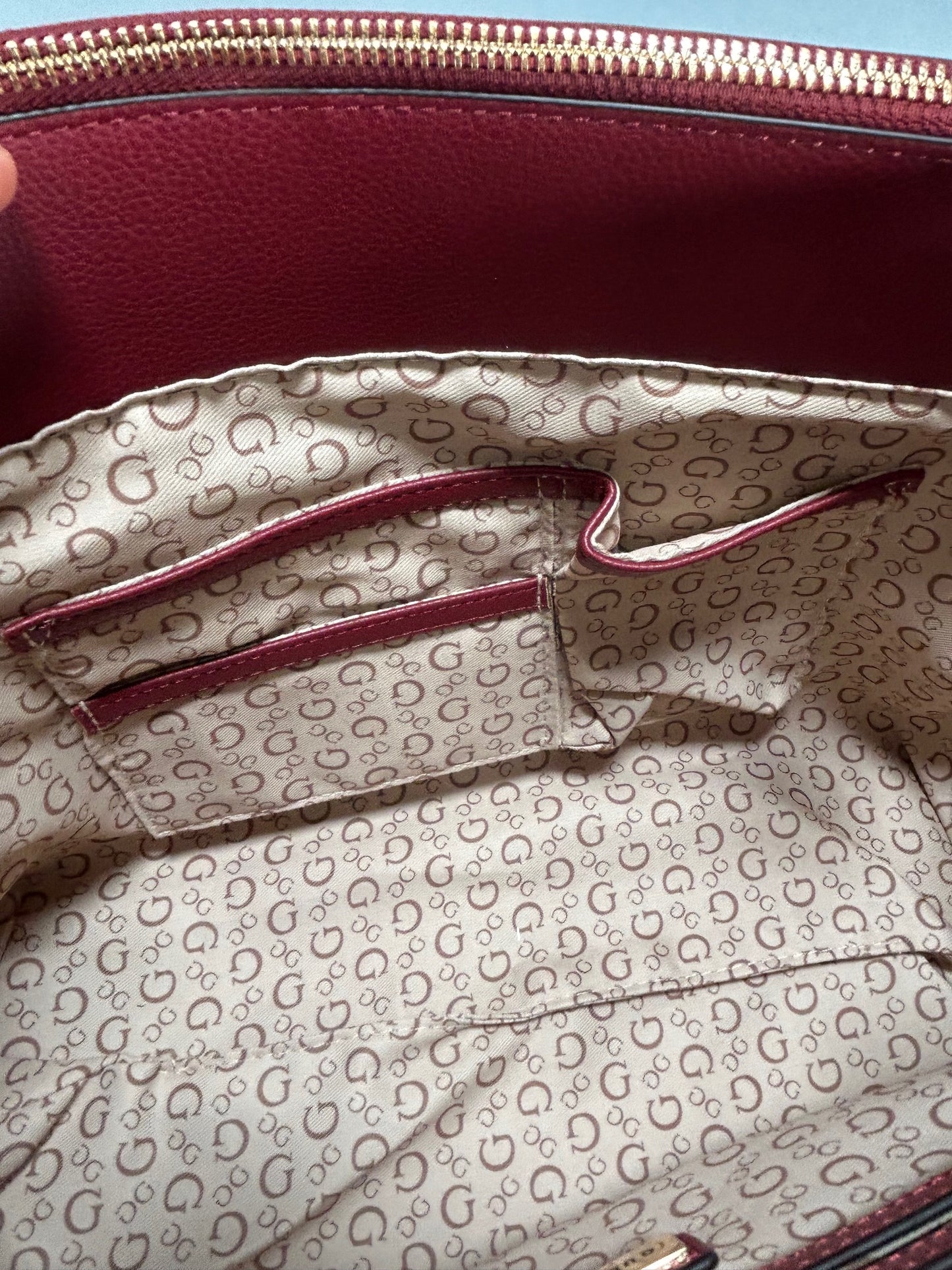 Guess Doretta Satchel Bag - Red