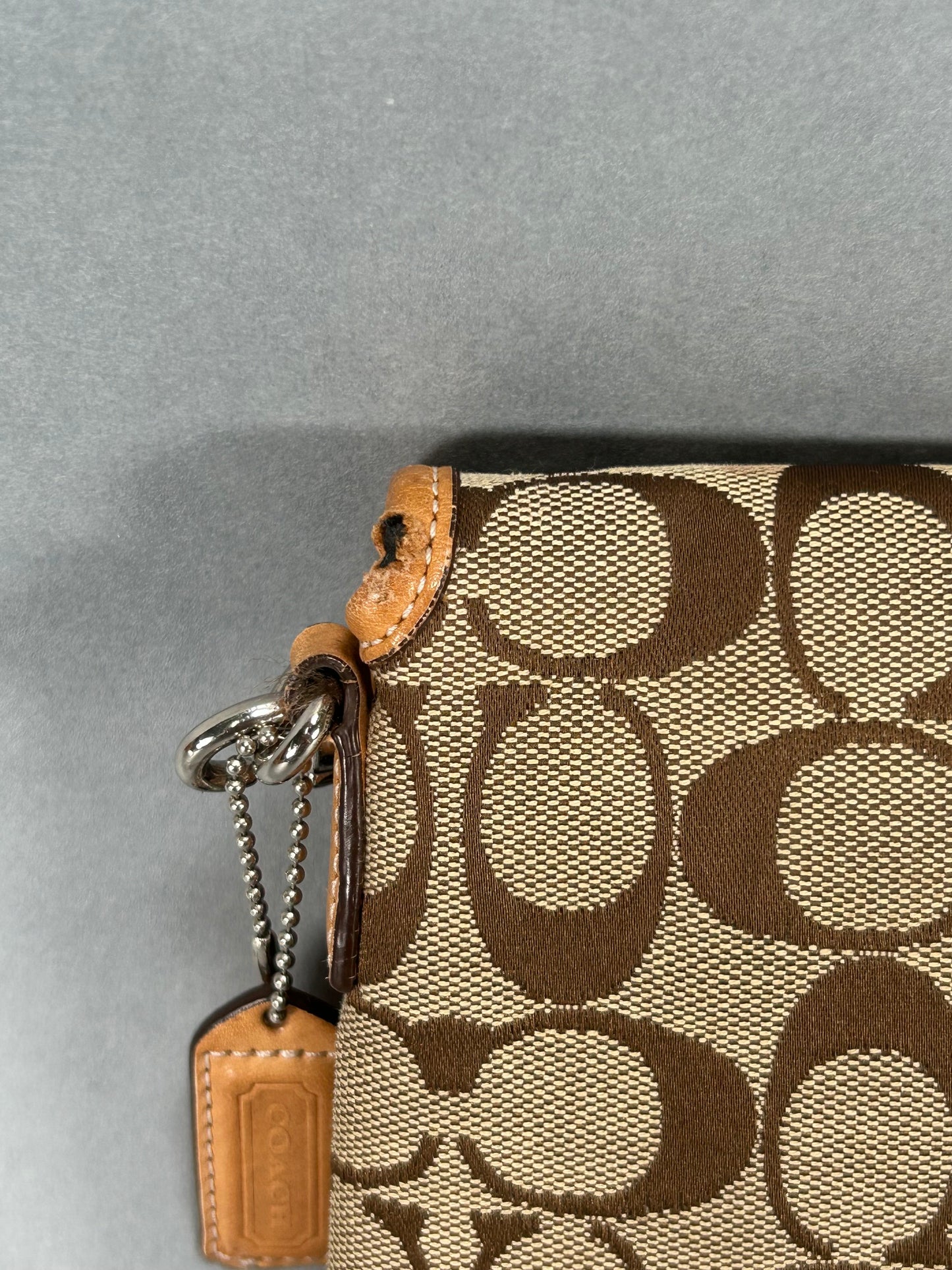 Coach Signature Mini Handbag Clip Demi 6348