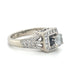 14K White Gold Diamond 1.10ctw Halo Engagement Ring; 2.5g