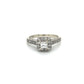 14K White Gold Diamond 0.44ctw Halo Engagement Ring; 3.1g