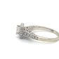 14K White Gold Diamond 0.44ctw Halo Engagement Ring; 3.1g