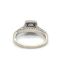 14K White Gold Diamond 0.44ctw Halo Engagement Ring; 3.1g