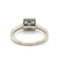 14K White Gold Diamond 0.62ctw Halo Engagement Ring; 3.3g