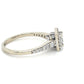 14K White Gold Diamond 0.62ctw Halo Engagement Ring; 3.3g