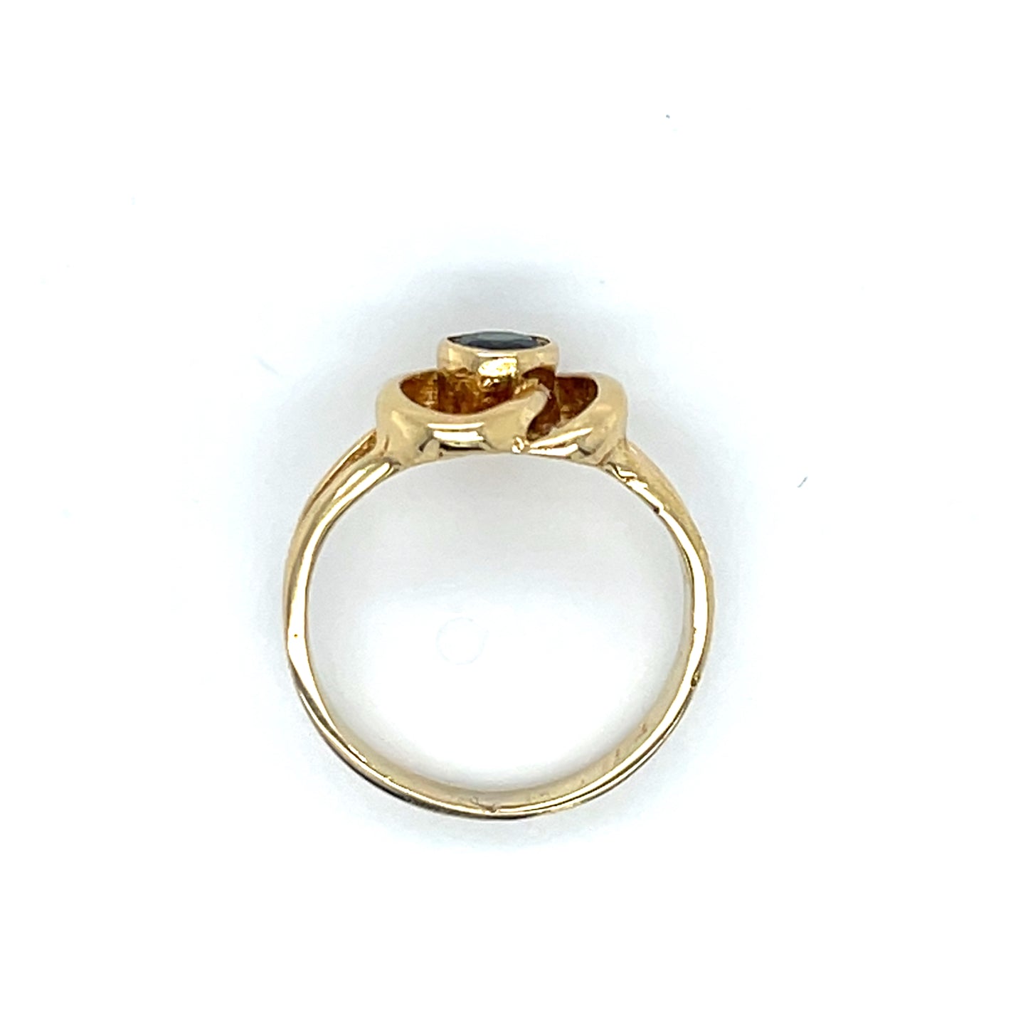 18K Yellow Gold Sapphire Ring; Size 4; 2.6g