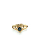 18K Yellow Gold Sapphire Ring; Size 4; 2.6g