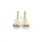 14K Yellow Gold Diamond Heart Stud Earrings; 0.26CTW; 0.4DWT