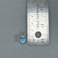 10K White Gold Topaz Pendant; 0.8DWT; 1.2g