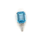 10K White Gold Topaz Pendant; 0.8DWT; 1.2g