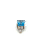 10K White Gold Topaz Pendant; 0.8DWT; 1.2g
