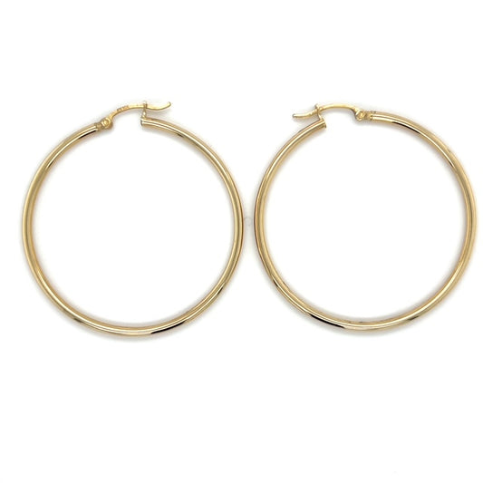 10K Yellow Gold Hoop Earrings; 1.8DWT; 2.8g