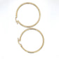 10K Yellow Gold Hoop Earrings; 1.8DWT; 2.8g