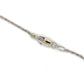 14K White Gold Diamond Pendant on 17" Chain Necklace