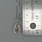 14K Two-Tone Gold Diamond Pendant on 18" Chain Necklace