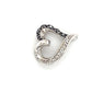 10K White Gold Diamond Heart Pendant; 0.8DWT; 1.2g