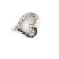 10K White Gold Diamond Heart Pendant; 0.8DWT; 1.2g