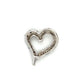 10K White Gold Diamond Heart Pendant; 0.8DWT; 1.2g
