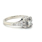 14K White Gold Diamond 0.42ctw Halo Engagement Ring; 4.1g