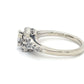 14K White Gold Diamond 0.42ctw Halo Engagement Ring; 4.1g