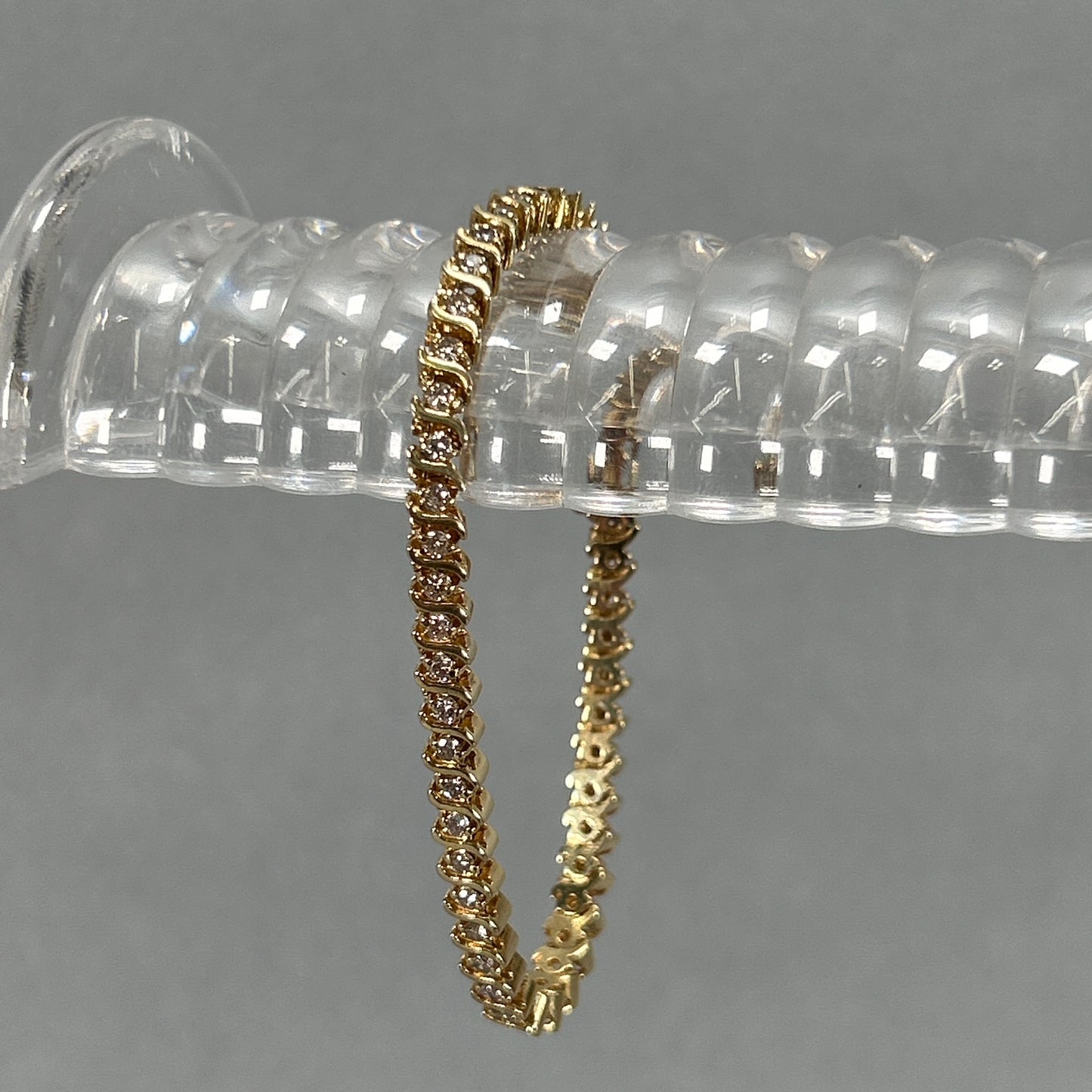14K Yellow Gold Diamond 7.25" Bracelet; 2.0CTW; 18.5g