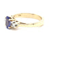 14K Yellow Gold Ring w/ Tanzanite + 2x Diamonds; 0.10CTW; Size 6; 3.0g