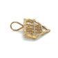 14K Yellow Gold "SUPER DAD" Pendant; 0.7DWT; 1.1g