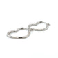 14K White Gold Heart Earrings; 0.4DWT; 0.6g