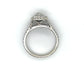 14K White Gold Diamond 0.50ctw Halo Engagement Ring; 3.8g