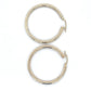 10K Yellow Gold Hoop Earrings; 2DWT; 3.2g