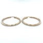 10K Yellow Gold Hoop Earrings; 2DWT; 3.2g