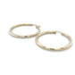 10K Yellow Gold Hoop Earrings; 2DWT; 3.2g