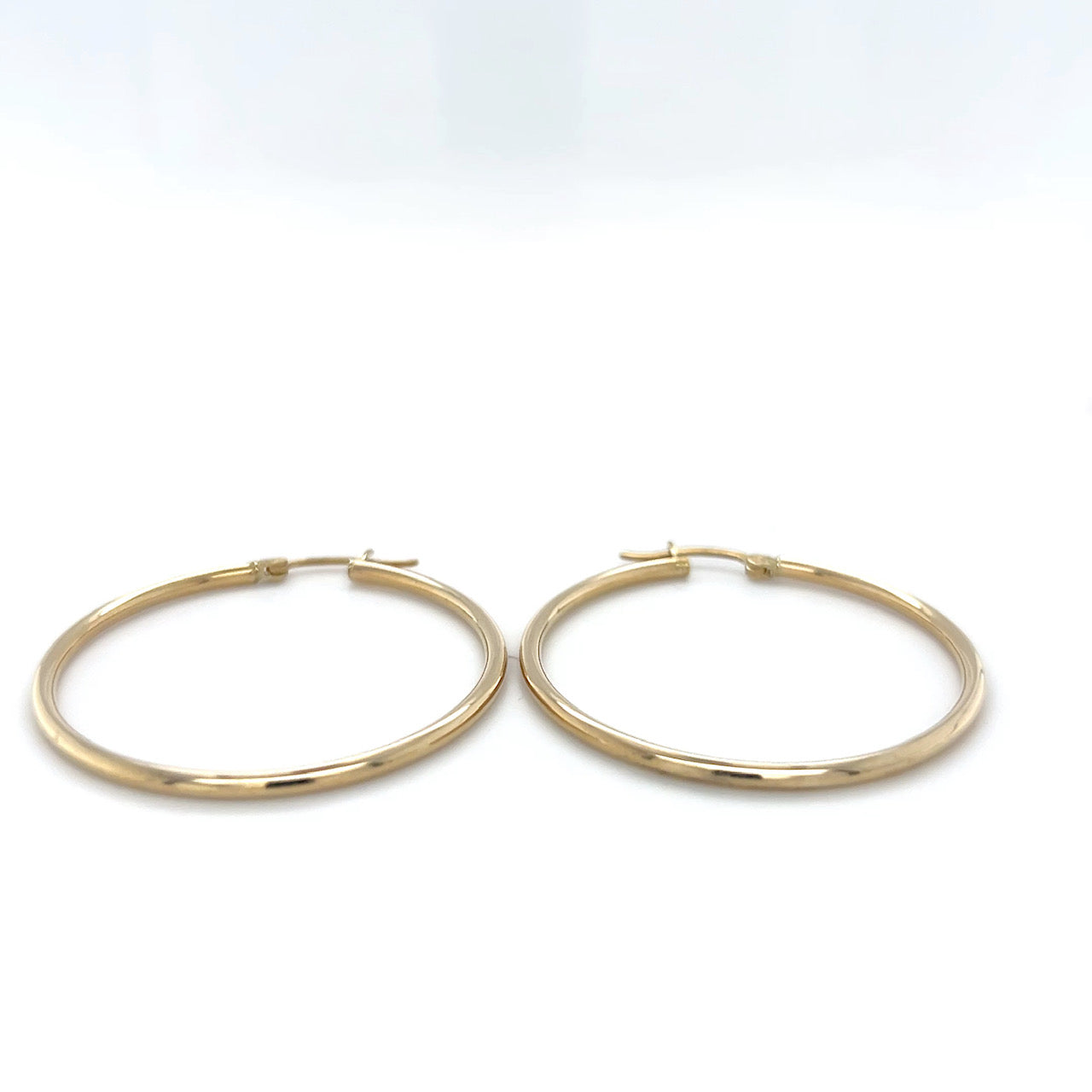 10K Yellow Gold Hoop Earrings; 1.6DWT; 2.5g