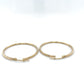 10K Yellow Gold Hoop Earrings; 1.6DWT; 2.5g