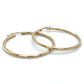 10K Yellow Gold Hoop Earrings; 1.6DWT; 2.5g