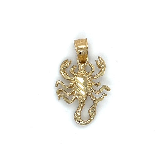 10K Yellow Gold Scorpion Pendant; 1DWT; 1.5g