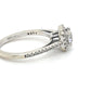 14K White Gold Diamond 0.50ctw Halo Engagement Ring; 2.8g