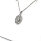 14K White Gold Diamond Pendant on 16" Chain Necklace