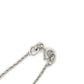 14K White Gold Diamond Pendant on 16" Chain Necklace