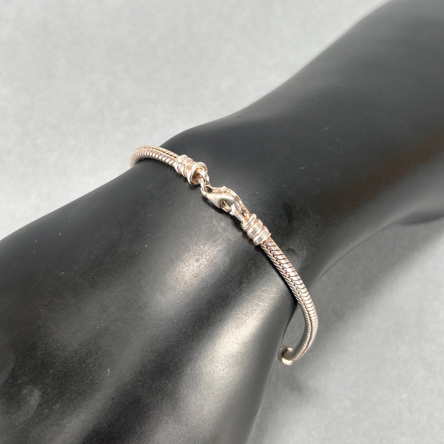 Authentic Pandora 8" 925 Sterling Silver Bracelet; 12.4g