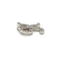14K White Gold Diamond "K" Pendant; 0.10CTW; 1.9g