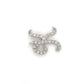 14K White Gold Diamond "K" Pendant; 0.10CTW; 1.9g