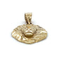 14K Yellow Gold Lion Head Pendant; 1.3DWT; 2g