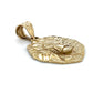 14K Yellow Gold Lion Head Pendant; 1.3DWT; 2g