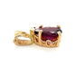 14K Yellow Gold Purple Tourmaline Pendant; 1.3g