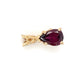 14K Yellow Gold Purple Tourmaline Pendant; 1.3g