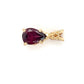 14K Yellow Gold Purple Tourmaline Pendant; 1.3g