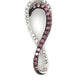 10K White Gold Diamond Infinity Pendant; 0.10CTW; 1.8g