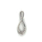 10K White Gold Diamond Infinity Pendant; 0.10CTW; 1.8g