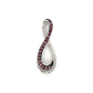 10K White Gold Diamond Infinity Pendant; 0.10CTW; 1.8g